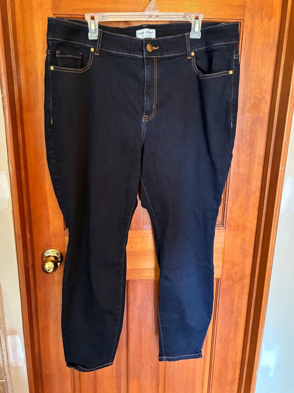 Lane Bryant Super Dark Wash Straight Leg Jeans Women’s Size 22